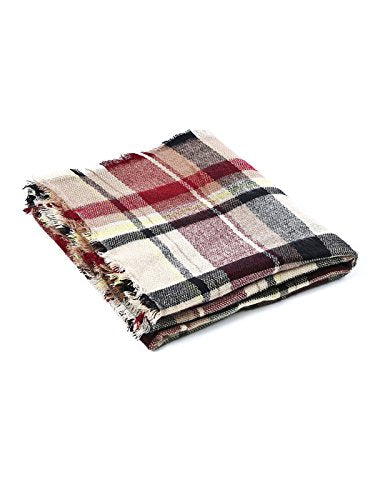 Women's Tassel Plaid Blanket Scarf Women's Tassel Plaid Blanket Scarf